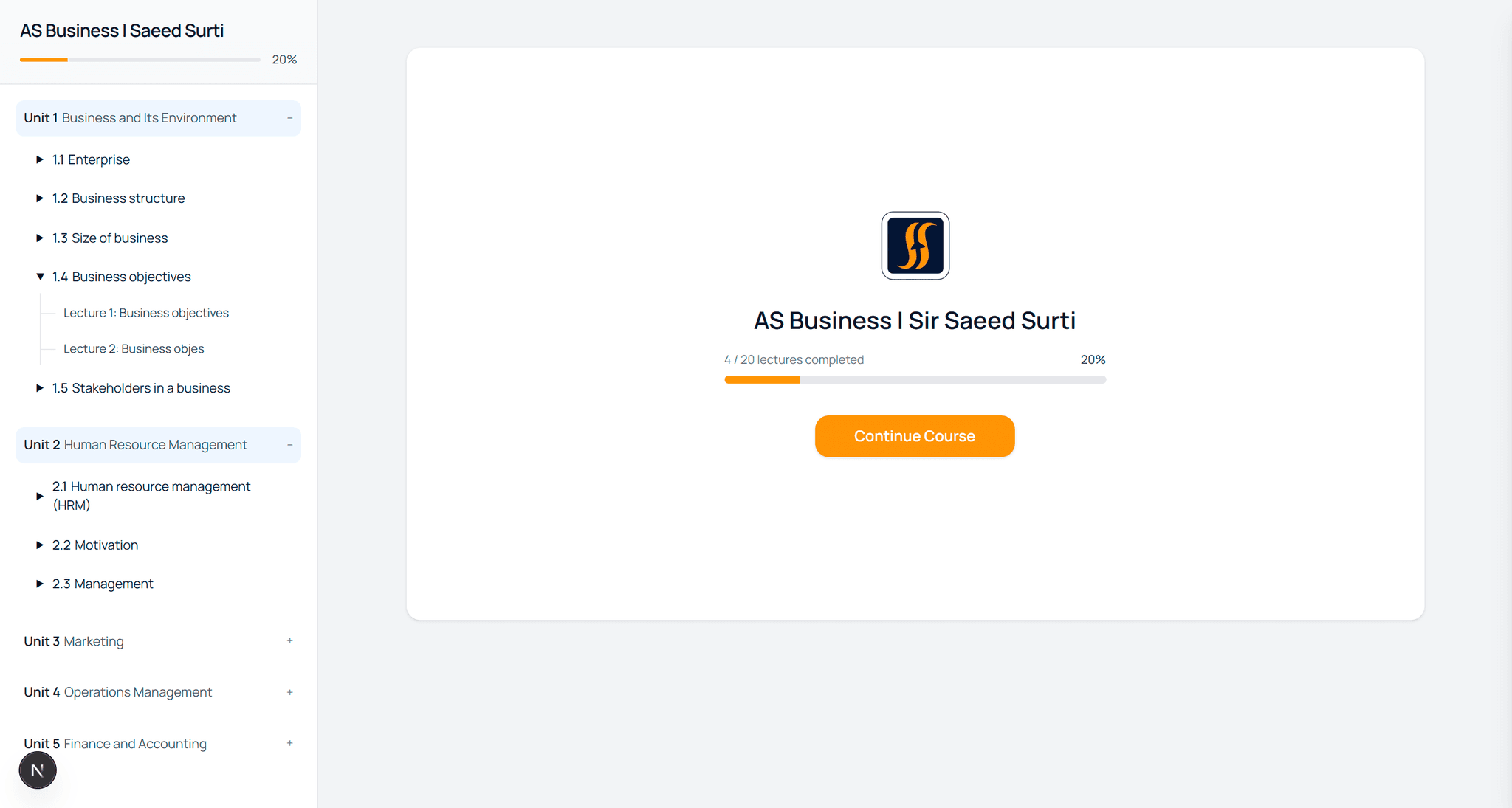 Course Management System